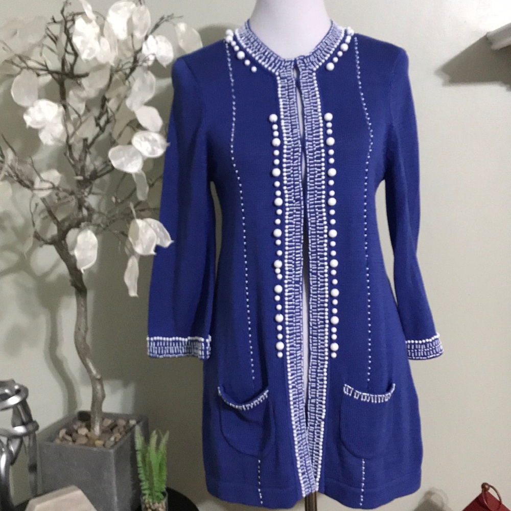 NANETTE LEPORE HANDCRAFTED SWEATER